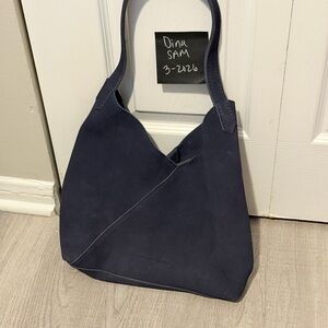 Portland Leather Goods Large Naomi Tote in Alaska Blue
